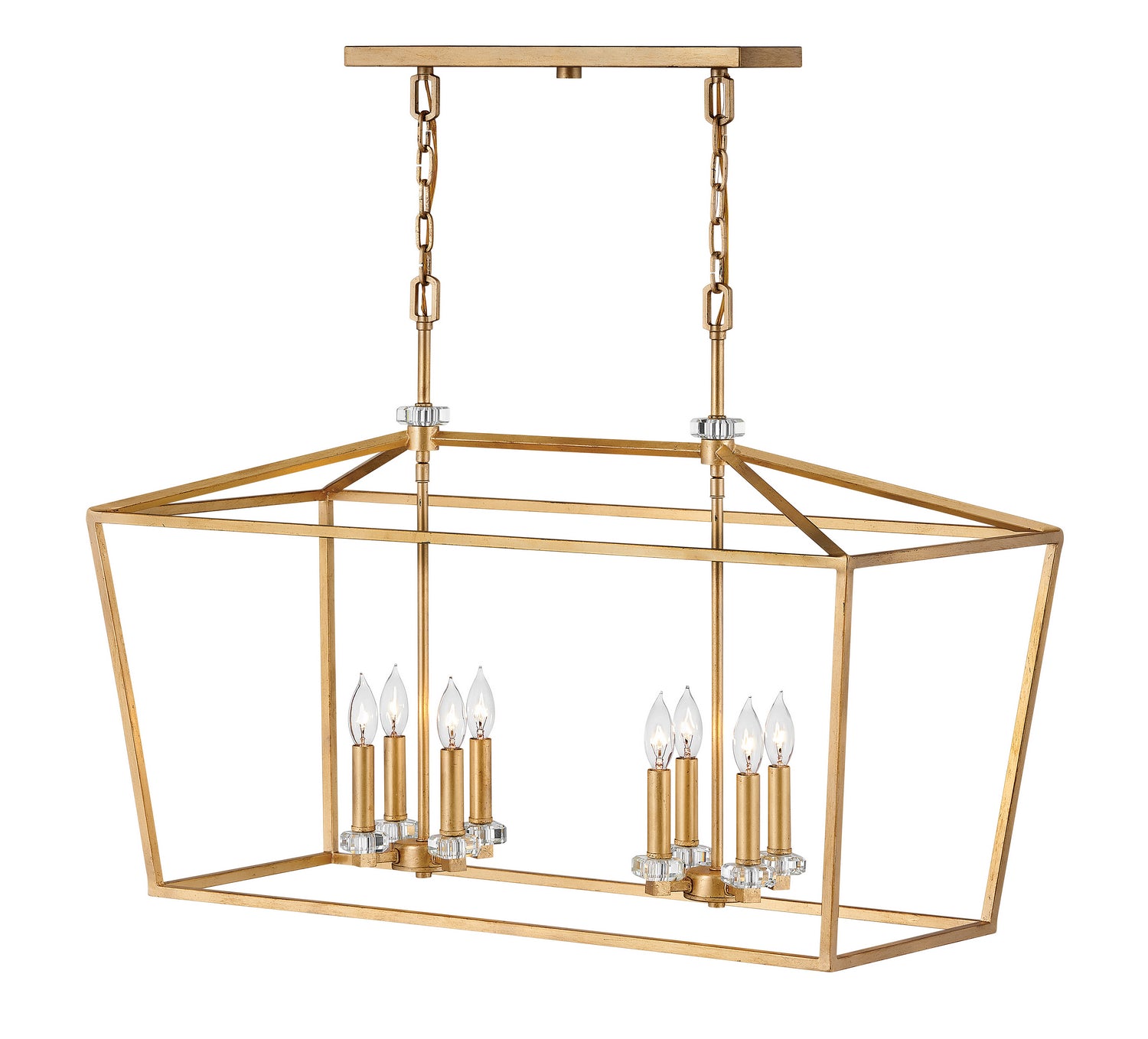 Hinkley - 3534DA - LED Chandelier - Stinson - Distressed Brass from Lighting & Bulbs Unlimited in Charlotte, NC