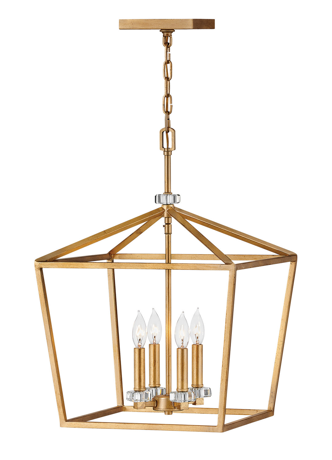 Hinkley - 3535DA - LED Chandelier - Stinson - Distressed Brass from Lighting & Bulbs Unlimited in Charlotte, NC