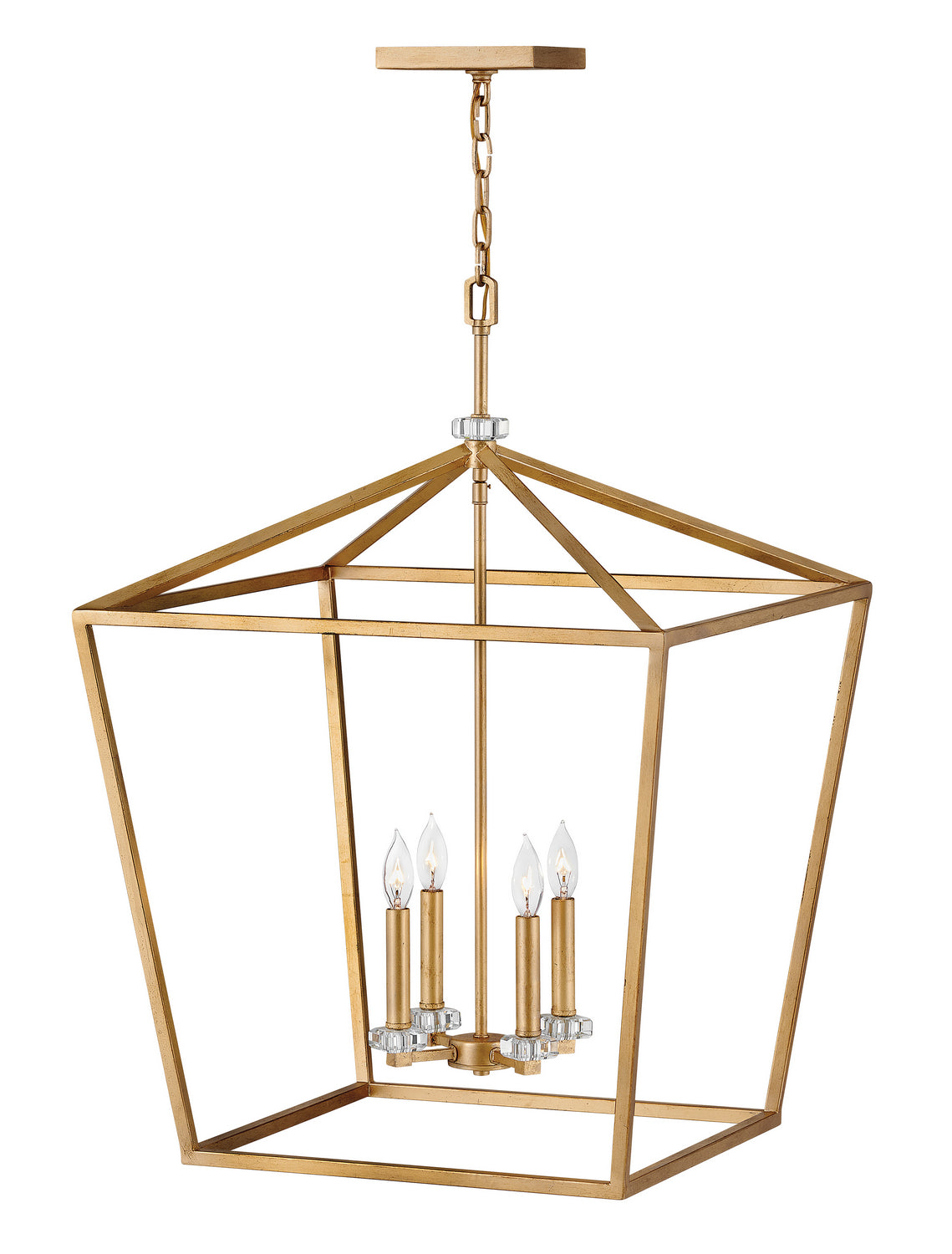 Hinkley - 3538DA - LED Chandelier - Stinson - Distressed Brass from Lighting & Bulbs Unlimited in Charlotte, NC