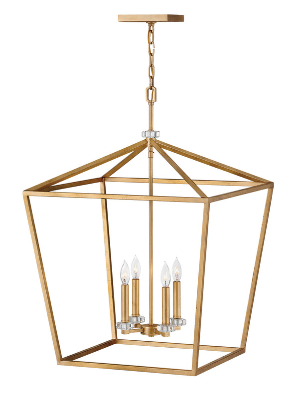 Hinkley - 3538DA - LED Chandelier - Stinson - Distressed Brass from Lighting & Bulbs Unlimited in Charlotte, NC