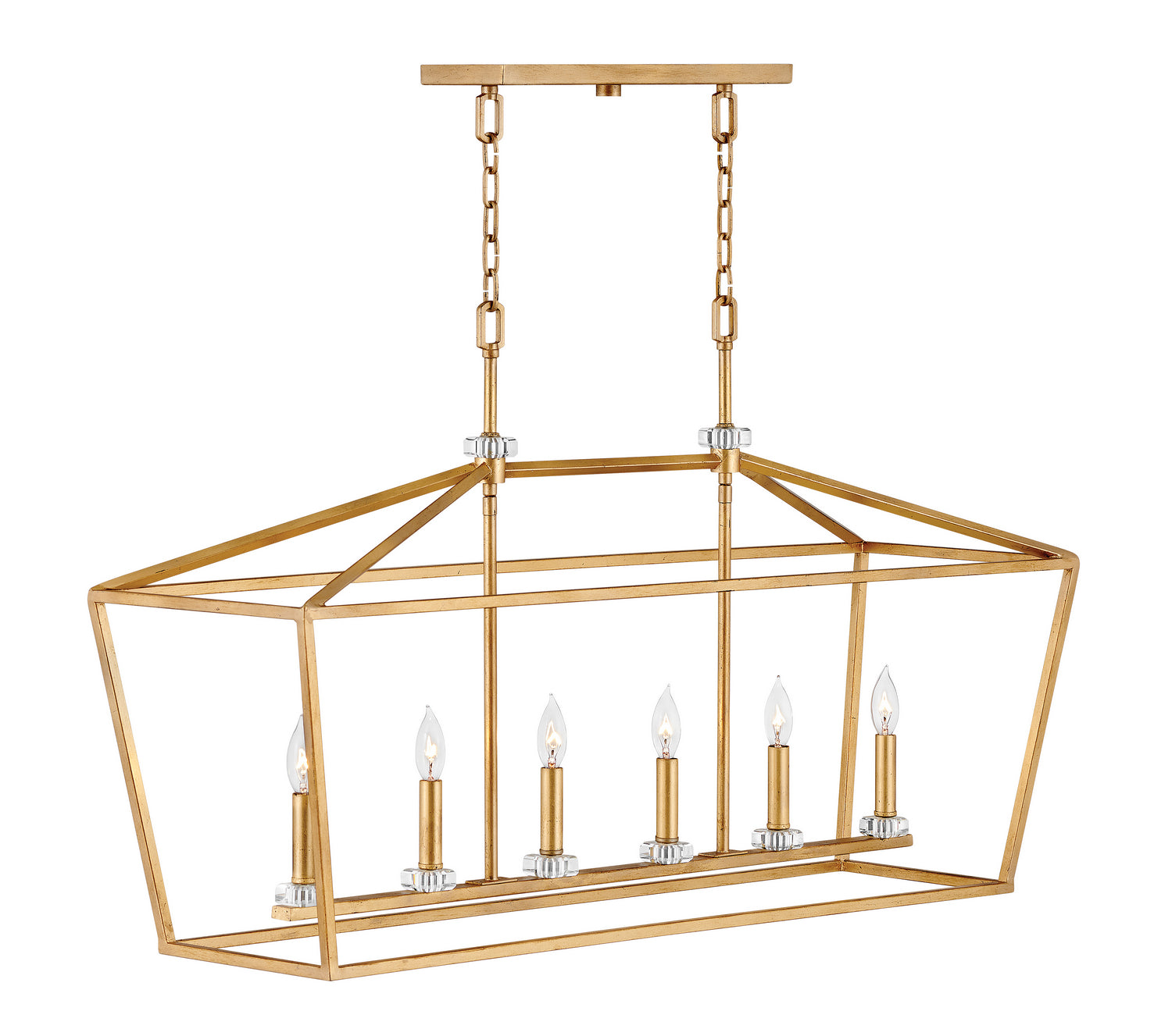 Hinkley - 3539DA - LED Chandelier - Stinson - Distressed Brass from Lighting & Bulbs Unlimited in Charlotte, NC