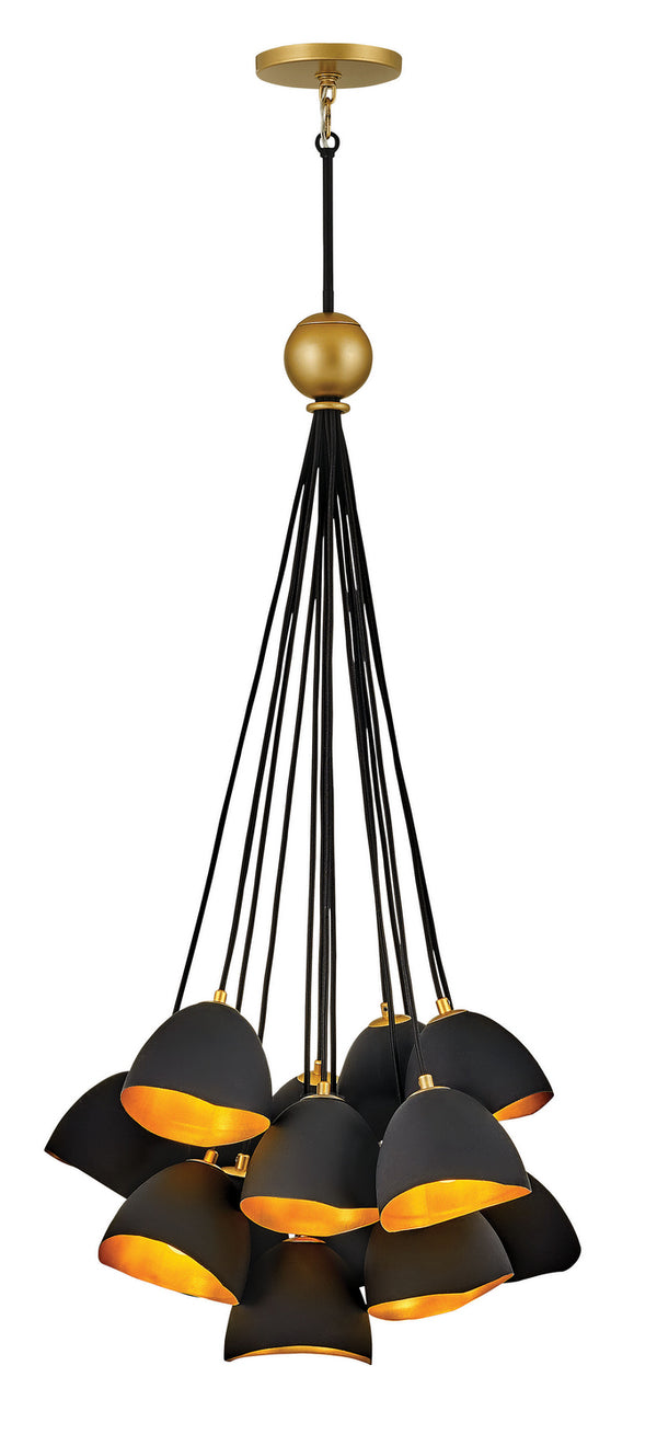 Hinkley - 35906SHB - LED Chandelier - Nula - Shell Black from Lighting & Bulbs Unlimited in Charlotte, NC