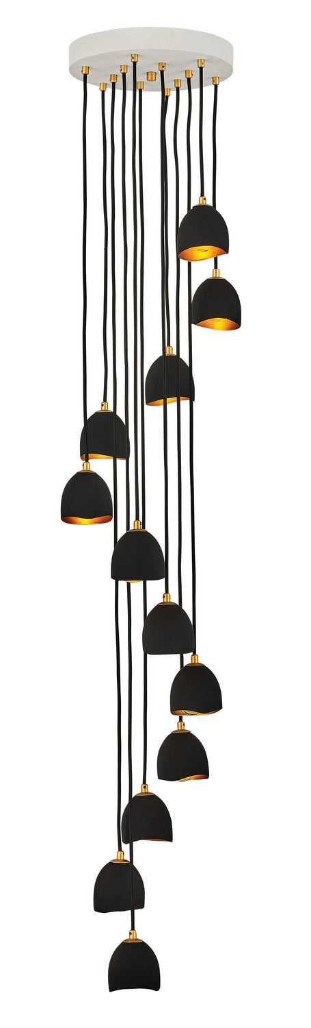 Hinkley - 35908SHB - LED Chandelier - Nula - Shell Black from Lighting & Bulbs Unlimited in Charlotte, NC