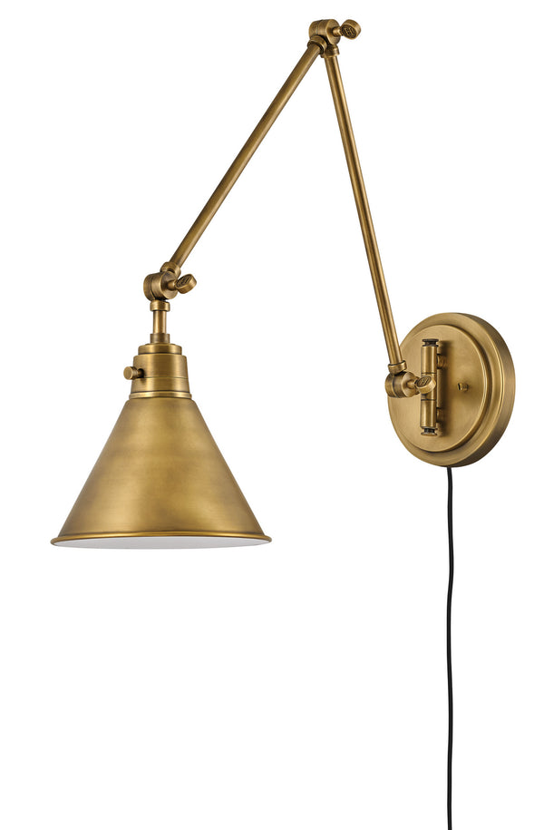 Hinkley - 3692HB - LED Wall Sconce - Arti - Heritage Brass from Lighting & Bulbs Unlimited in Charlotte, NC