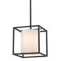 Golden - 2243-M1L BLK-MWS - One Light Mini Pendant - Manhattan - Matte Black from Lighting & Bulbs Unlimited in Charlotte, NC