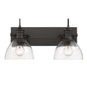 Golden - 3118-BA2 RBZ-SD - Two Light Bath Vanity - Hines RBZ - Rubbed Bronze from Lighting & Bulbs Unlimited in Charlotte, NC