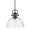 Golden - 3118-L RBZ-SD - One Light Pendant - Hines RBZ - Rubbed Bronze from Lighting & Bulbs Unlimited in Charlotte, NC
