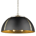 Golden - 6928-8P AB-BLK - Eight Light Pendant - Aldrich AB - Aged Brass from Lighting & Bulbs Unlimited in Charlotte, NC