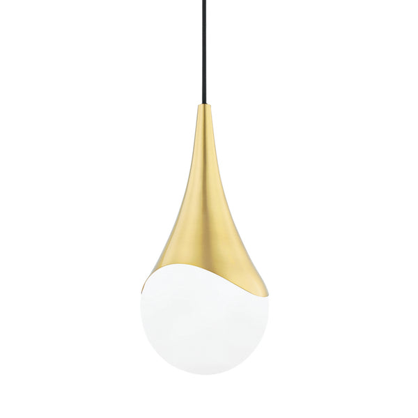 Mitzi - H375701S-AGB - One Light Pendant - Ariana - Aged Brass from Lighting & Bulbs Unlimited in Charlotte, NC