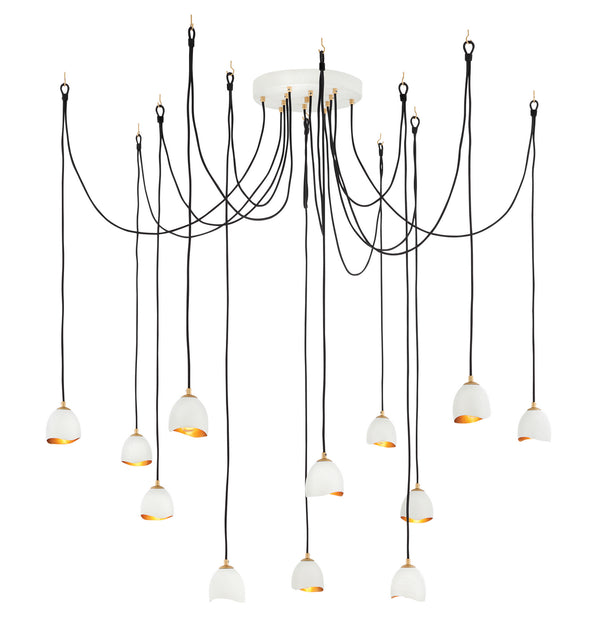 Hinkley - 35908SHW - LED Foyer Chandelier - Nula - Shell White from Lighting & Bulbs Unlimited in Charlotte, NC