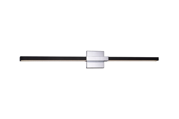 Matteo Lighting - W64736MBCH - LED Wall Sconce - Lineare - Matte Black & Chrome from Lighting & Bulbs Unlimited in Charlotte, NC