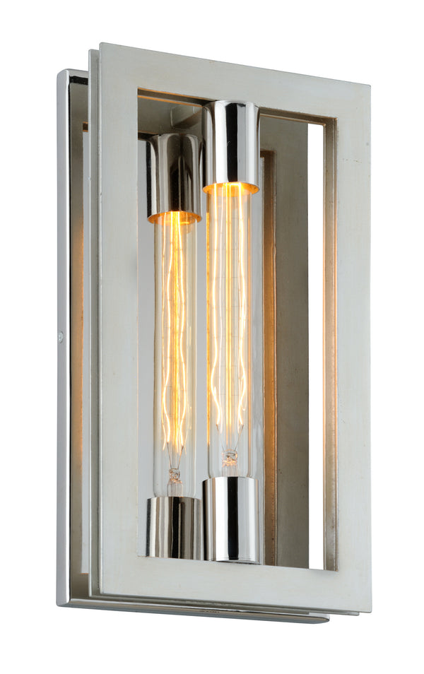 Troy Lighting - B7101 - One Light Wall Sconce - Enigma - Silver Leaf W Stainless Acc from Lighting & Bulbs Unlimited in Charlotte, NC