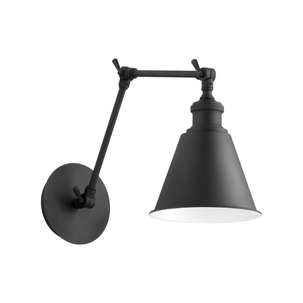 Quorum - 5391-69 - One Light Wall Mount - Metal Cone Lighting - Textured Black from Lighting & Bulbs Unlimited in Charlotte, NC