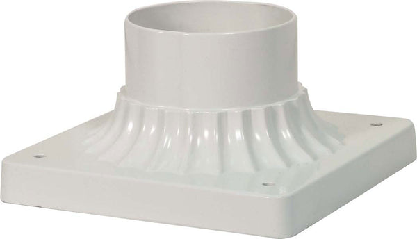 Nuvo Lighting - 25-1205 - Post Base - White from Lighting & Bulbs Unlimited in Charlotte, NC