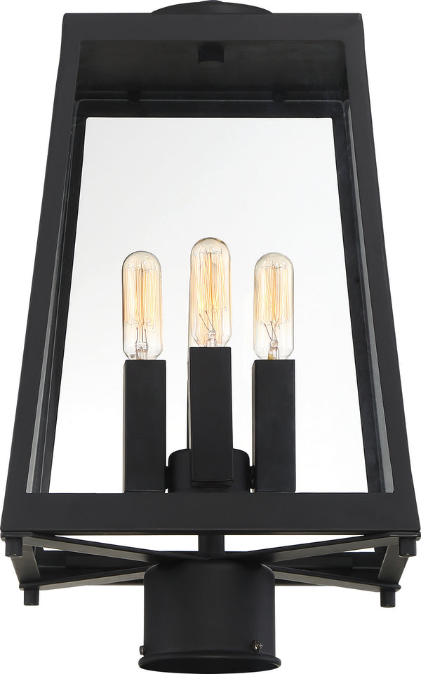 Nuvo Lighting - 60-6585 - Four Light Post Lantern - Halifax - Matte Black from Lighting & Bulbs Unlimited in Charlotte, NC