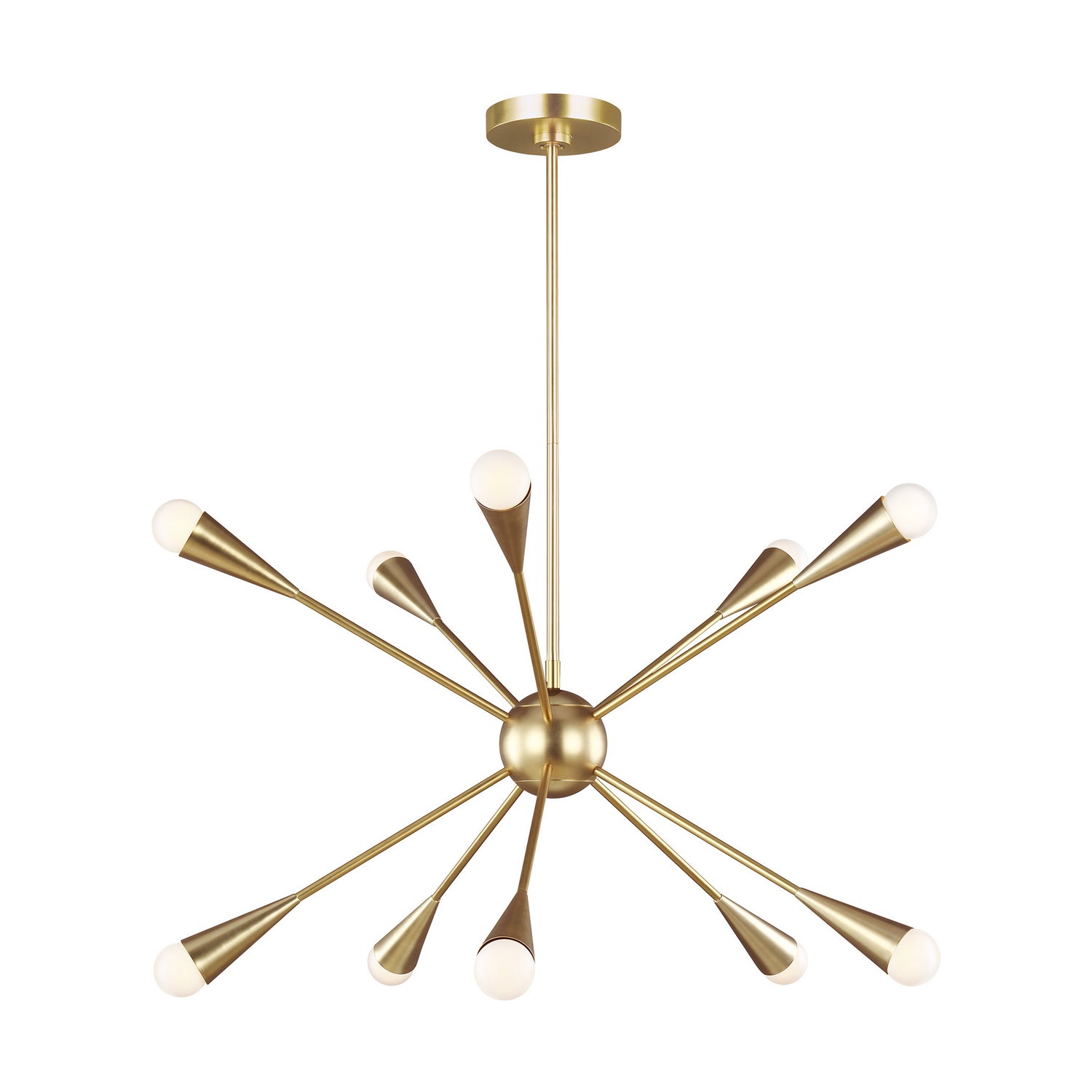 Visual Comfort Studio - EC10310BBS - Ten Light Chandelier - Jax - Burnished Brass from Lighting & Bulbs Unlimited in Charlotte, NC
