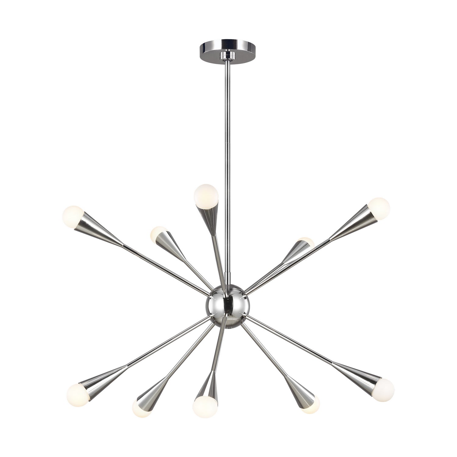 Visual Comfort Studio - EC10310PN - Ten Light Chandelier - Jax - Polished Nickel from Lighting & Bulbs Unlimited in Charlotte, NC