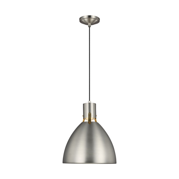 Visual Comfort Studio - P1442SN-L1 - LED Pendant - Brynne - Satin Nickel from Lighting & Bulbs Unlimited in Charlotte, NC