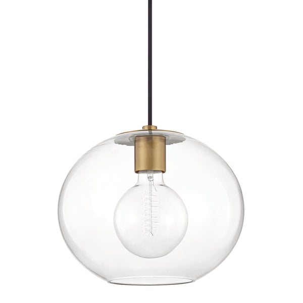 Mitzi - H270701L-AGB - One Light Pendant - Margot - Aged Brass from Lighting & Bulbs Unlimited in Charlotte, NC