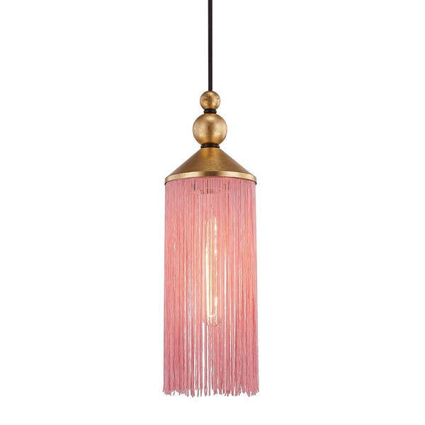 Mitzi - H300701-GL/PK - One Light Pendant - Scarlett - Gold Leaf/Pink from Lighting & Bulbs Unlimited in Charlotte, NC