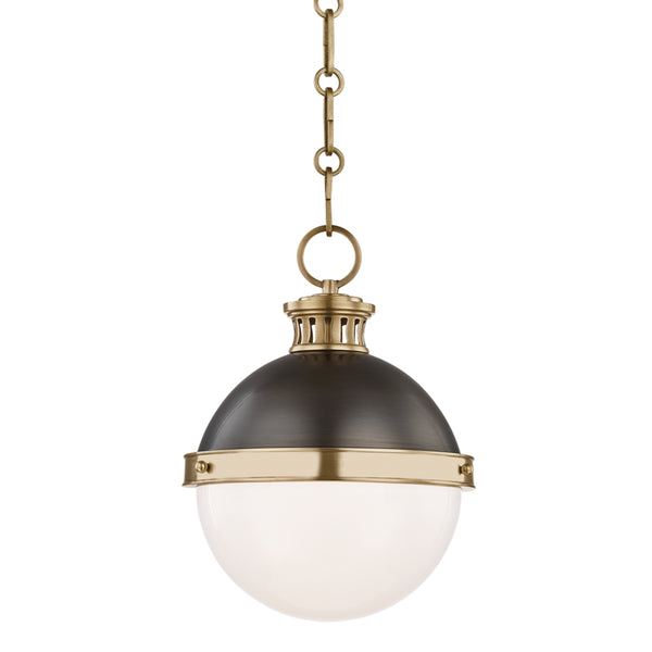 Hudson Valley - 4019-ADB - One Light Pendant - Latham - Aged/Antique Distressed Bronze from Lighting & Bulbs Unlimited in Charlotte, NC