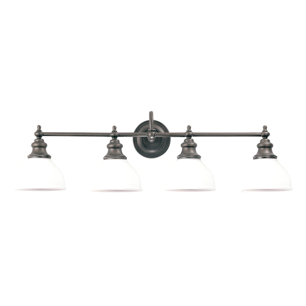 Hudson Valley - 5904-PN - Four Light Bath Bracket - Sutton - Polished Nickel from Lighting & Bulbs Unlimited in Charlotte, NC