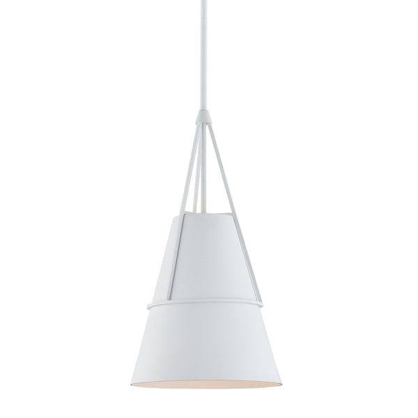 Hudson Valley - 9910-WP - One Light Pendant - Lange - White Plaster from Lighting & Bulbs Unlimited in Charlotte, NC