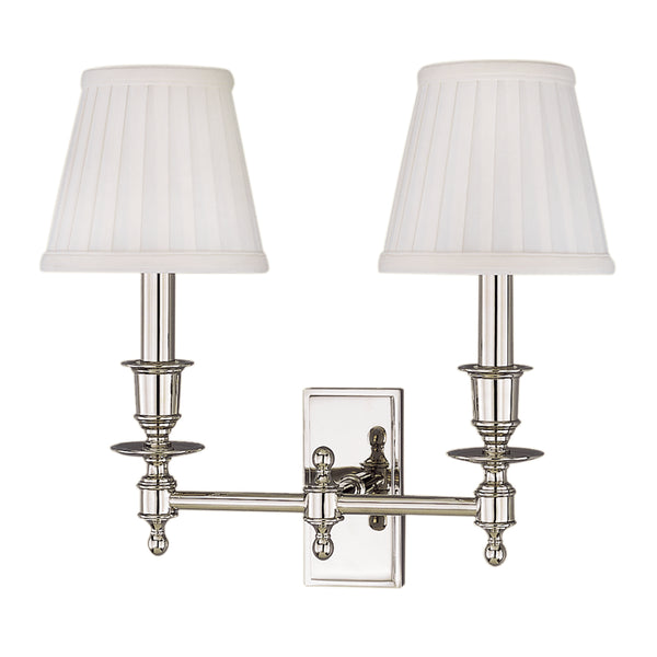 Hudson Valley - 6802-AGB - Two Light Wall Sconce - Ludlow - Aged Brass from Lighting & Bulbs Unlimited in Charlotte, NC