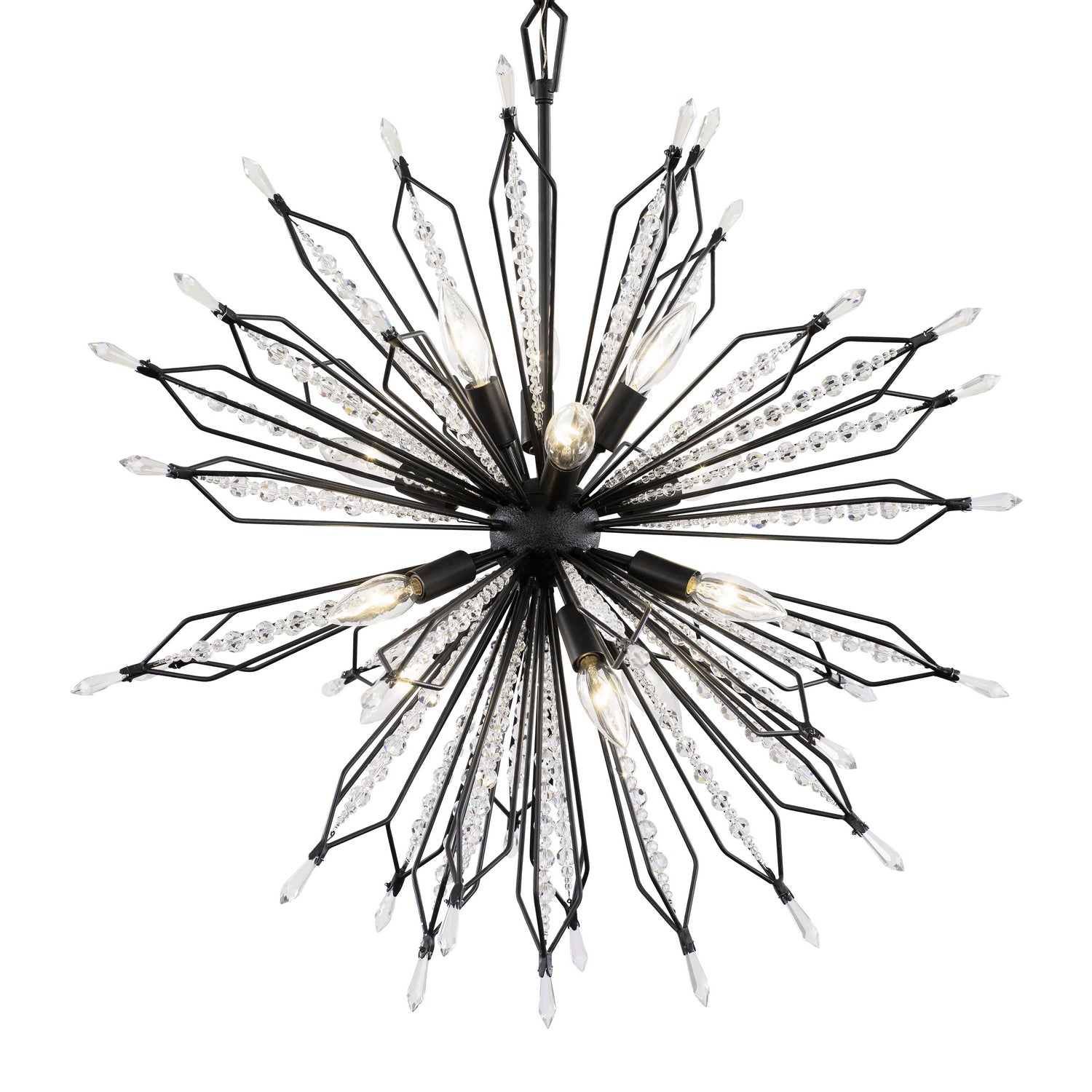 Varaluz - 311P12CB - 12 Light Pendant - Orbital - Carbon from Lighting & Bulbs Unlimited in Charlotte, NC