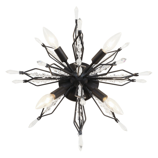 Varaluz - 311S04CB - Four Light Wall/Ceiling Light - Orbital - Carbon from Lighting & Bulbs Unlimited in Charlotte, NC