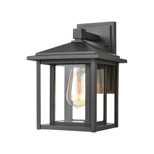 ELK Home - 87130/1 - One Light Outdoor Wall Sconce - Solitude - Matte Black from Lighting & Bulbs Unlimited in Charlotte, NC