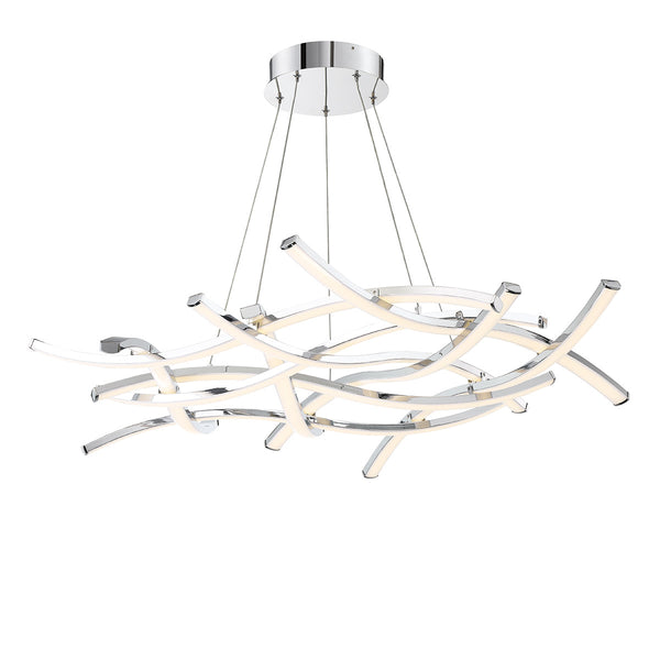 W.A.C. Lighting - PD-60944-CH - LED Chandelier - Divergence - Chrome from Lighting & Bulbs Unlimited in Charlotte, NC