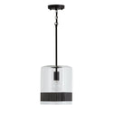 One Light Pendant from the Marion Collection in Matte Black Finish by Capital Lighting