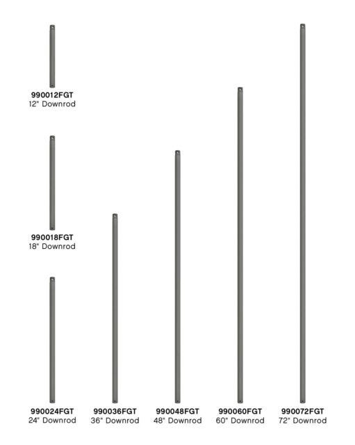Hinkley - 990024FGT - Downrod - 24`` Downrod - Graphite from Lighting & Bulbs Unlimited in Charlotte, NC