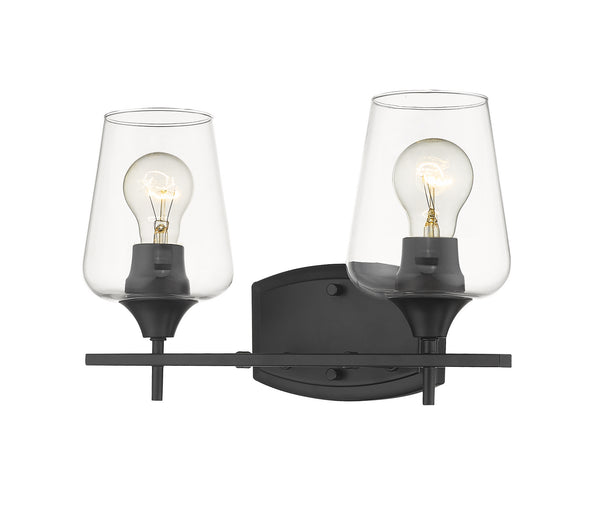 Z-Lite - 473-2V-MB - Two Light Vanity - Joliet - Matte Black from Lighting & Bulbs Unlimited in Charlotte, NC