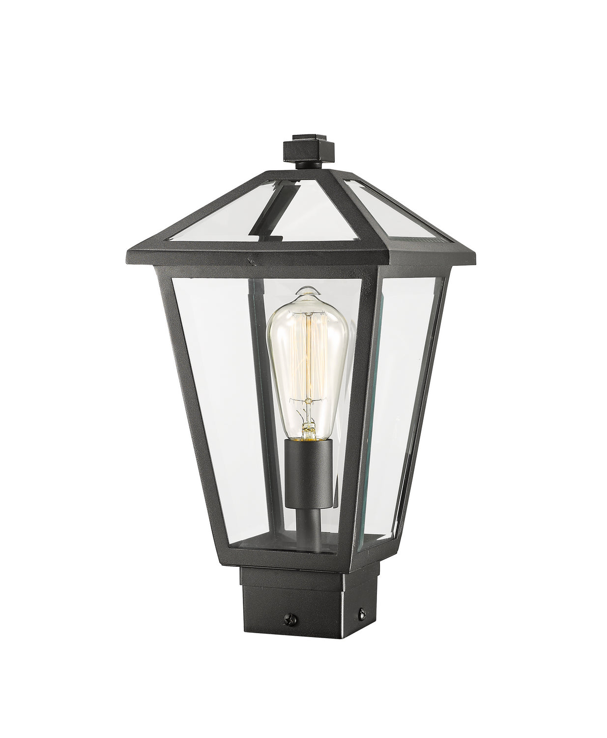 Z-Lite - 579PHMS-BK - One Light Outdoor Post Mount - Talbot - Black from Lighting & Bulbs Unlimited in Charlotte, NC