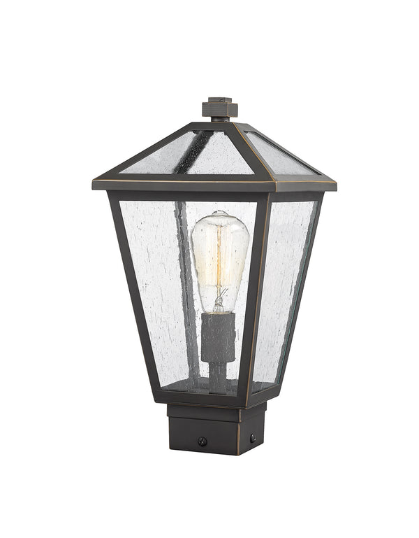 Z-Lite - 579PHMS-ORB - One Light Outdoor Post Mount - Talbot - Oil Rubbed Bronze from Lighting & Bulbs Unlimited in Charlotte, NC