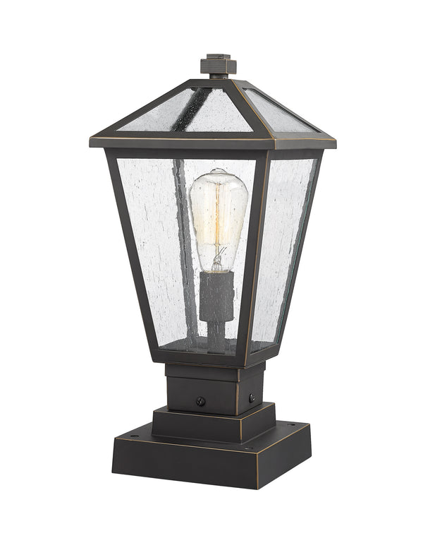 Z-Lite - 579PHMS-SQPM-ORB - One Light Outdoor Pier Mount - Talbot - Oil Rubbed Bronze from Lighting & Bulbs Unlimited in Charlotte, NC