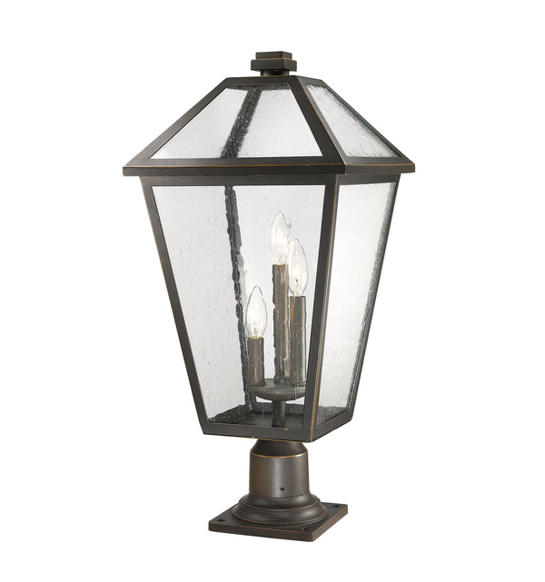 Z-Lite - 579PHXLR-533PM-ORB - Three Light Outdoor Pier Mount - Talbot - Oil Rubbed Bronze from Lighting & Bulbs Unlimited in Charlotte, NC