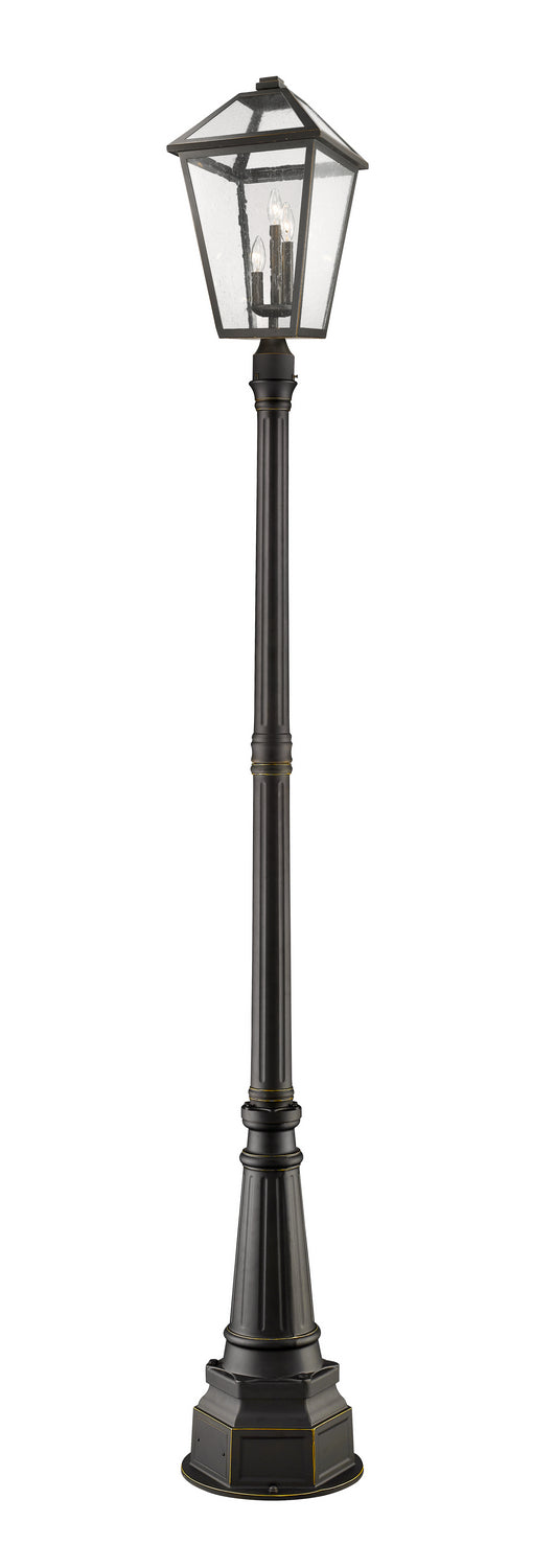 Z-Lite - 579PHXLR-564P-ORB - Three Light Outdoor Post Mount - Talbot - Oil Rubbed Bronze from Lighting & Bulbs Unlimited in Charlotte, NC