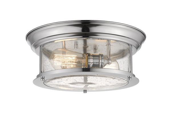 Z-Lite - 727F13-CH - Two Light Flush Mount - Sonna - Chrome from Lighting & Bulbs Unlimited in Charlotte, NC
