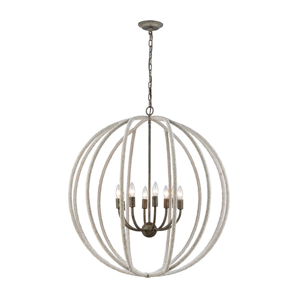 ELK Home - D3868 - Eight Light Pendant - Lasso - Gray from Lighting & Bulbs Unlimited in Charlotte, NC