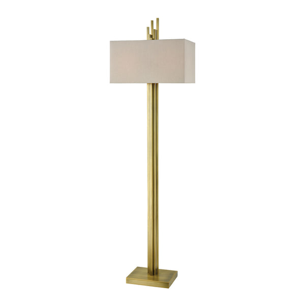 ELK Home - D3939 - Two Light Floor Lamp - Azimuth - Antique Brass from Lighting & Bulbs Unlimited in Charlotte, NC