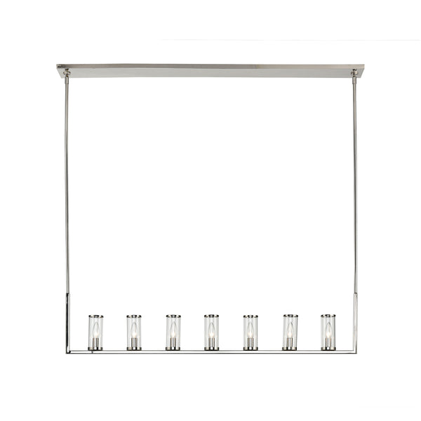 Alora - LP309007PNCG - Seven Light Island Pendant - Revolve - Clear Glass/Polished Nickel from Lighting & Bulbs Unlimited in Charlotte, NC