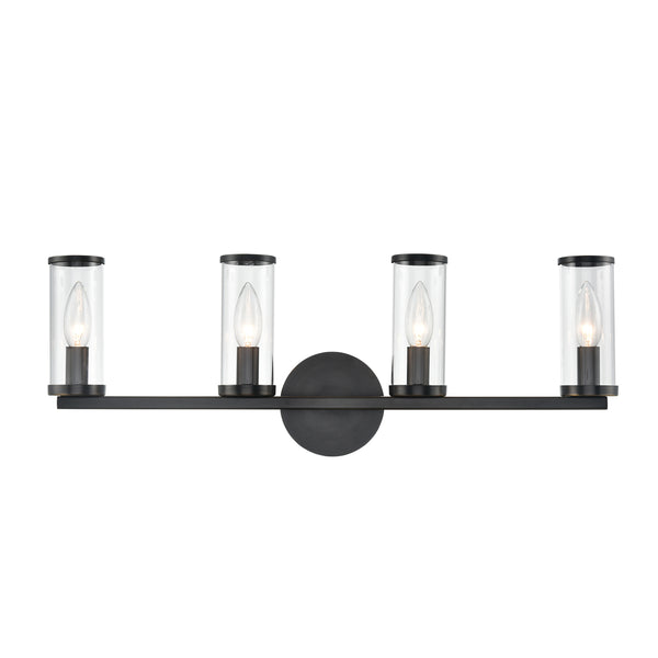 Alora - WV309044UBCG - Four Light Bathroom Fixture - Revolve - Clear Glass/Urban Bronze from Lighting & Bulbs Unlimited in Charlotte, NC