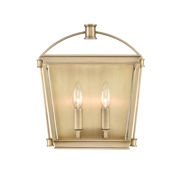 Alora - WV312202VB - Two Light Bathroom Fixture - Manor - Vintage Brass from Lighting & Bulbs Unlimited in Charlotte, NC