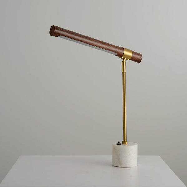Annimus - ALD-BAR-MRBR - Bar - LED Light Desk Lamp - Origin Collection - White Marble Base