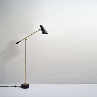Annimus - ALF-SPO-BKBR - Spotglow - One Light Floor Lamp - Origin Collection - Matte Brass - Matte Black Base