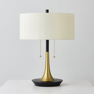 Annimus - ALT-DRY-BKBR - Dyrp - Two Light Table Lamp - Origin Collection - Matte Black and Brass