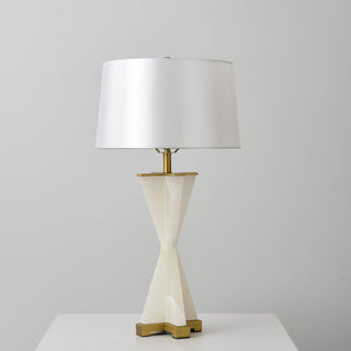 Annimus - ALT-ELA-BRCY - Elastic - One Light Table Lamp - Origin Collection - White Marble - Matte Brass Base